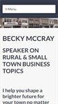 Mobile Screenshot of beckymccray.com